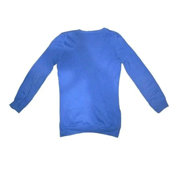 Madewell 1937 Long Blue Cardigan Women's Size Medium With Pockets - Picture 2 of 5